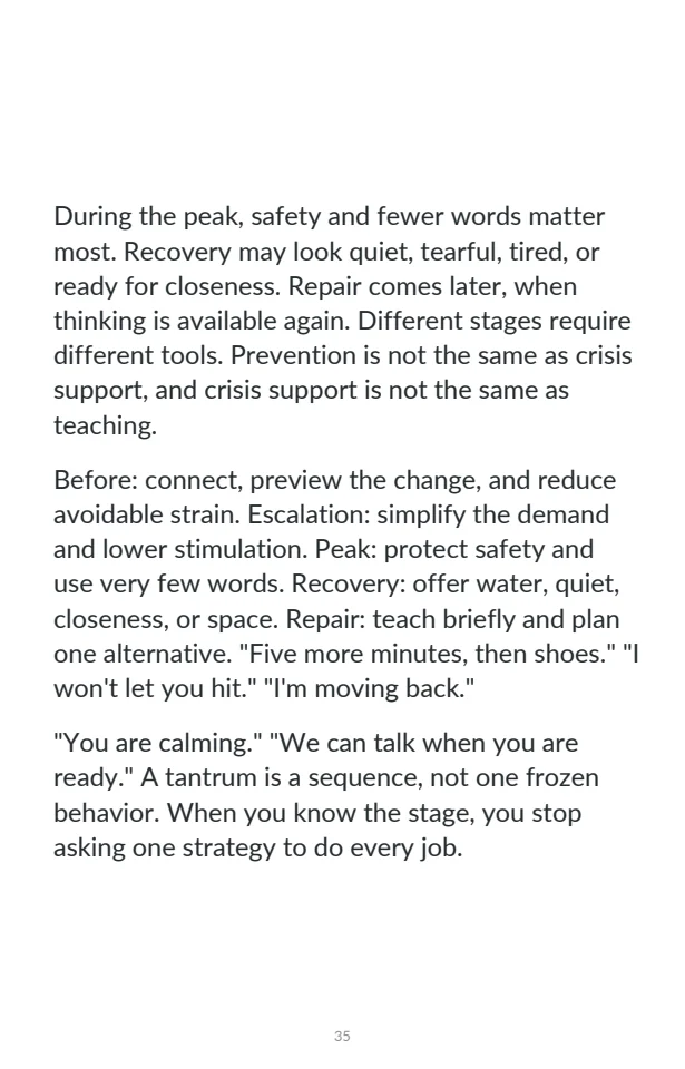 Page 35: what to do during a tantrum