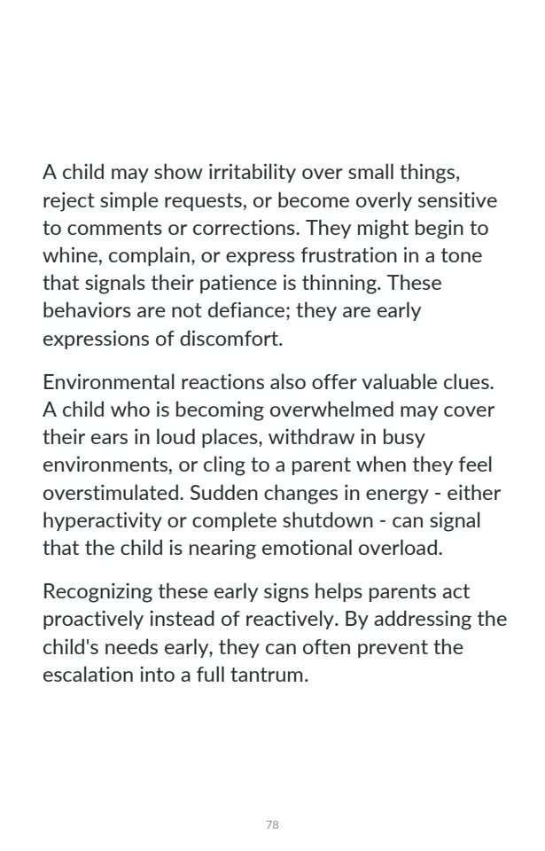 Page 78: what to do after the tantrum ends